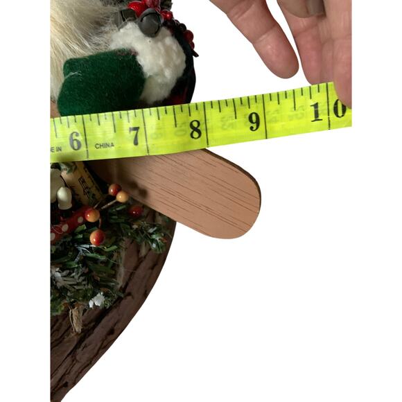 Rustic Canoeing Santa with Toys Tree Cabin Christmas Decor - Picture 10 of 11